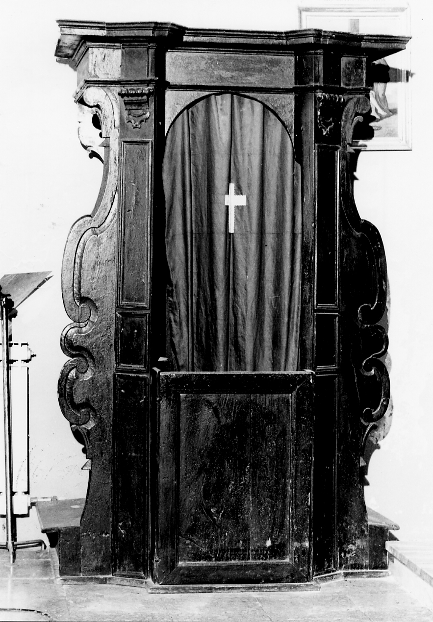 confessionale, opera isolata - bottega Italia centrale (sec. XVIII)