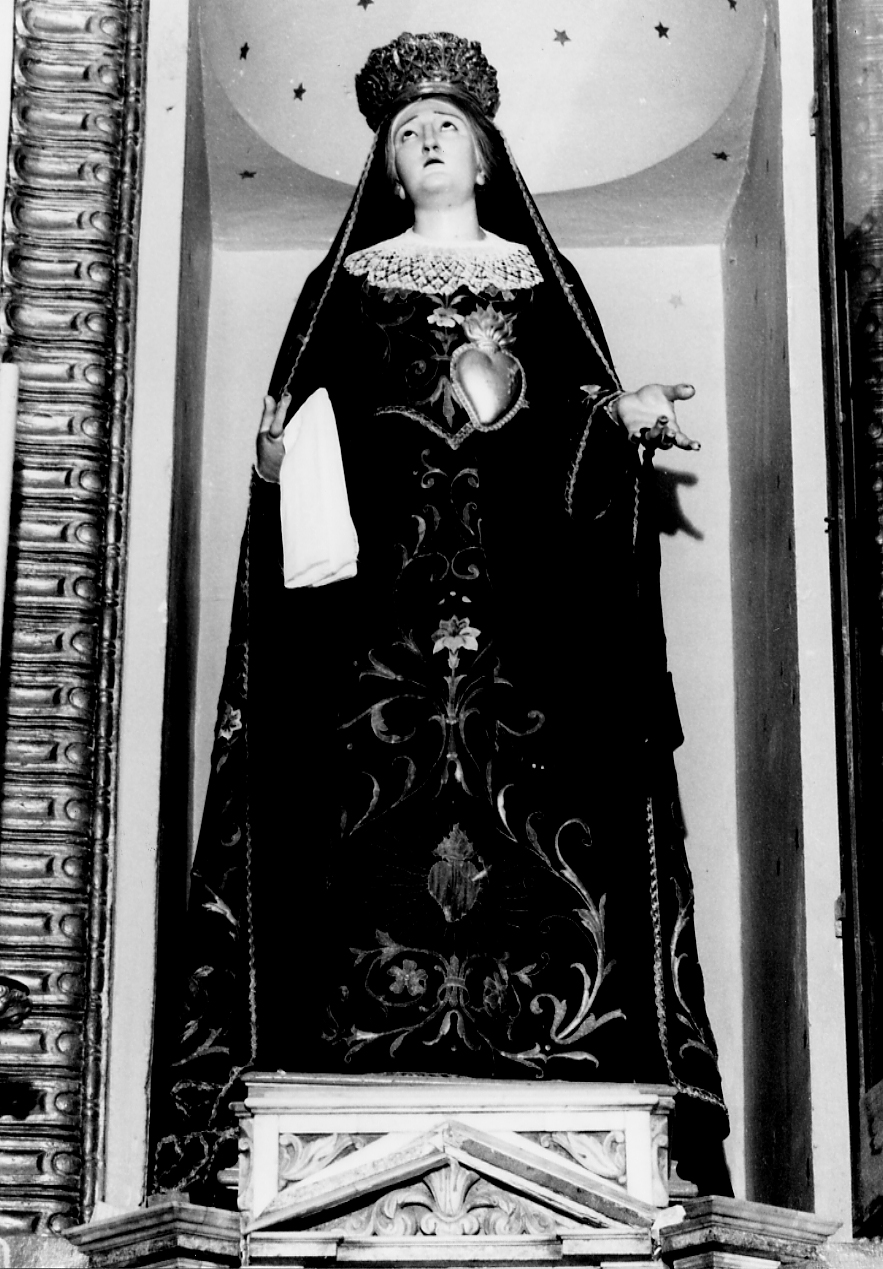 Madonna Addolorata (statua, opera isolata) - bottega Italia centrale (sec. XIX)