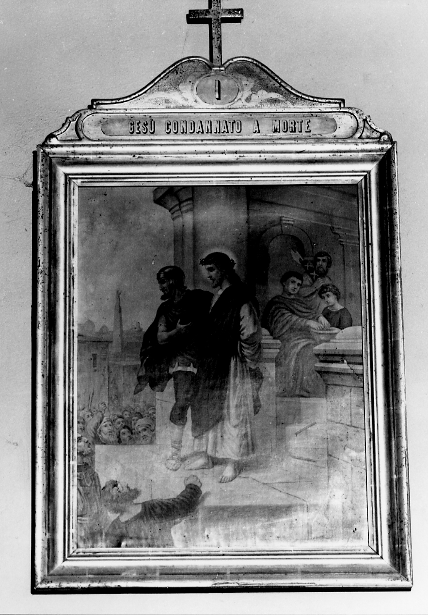 stazioni della via crucis (dipinto, serie) - ambito Italia centrale (sec. XX)