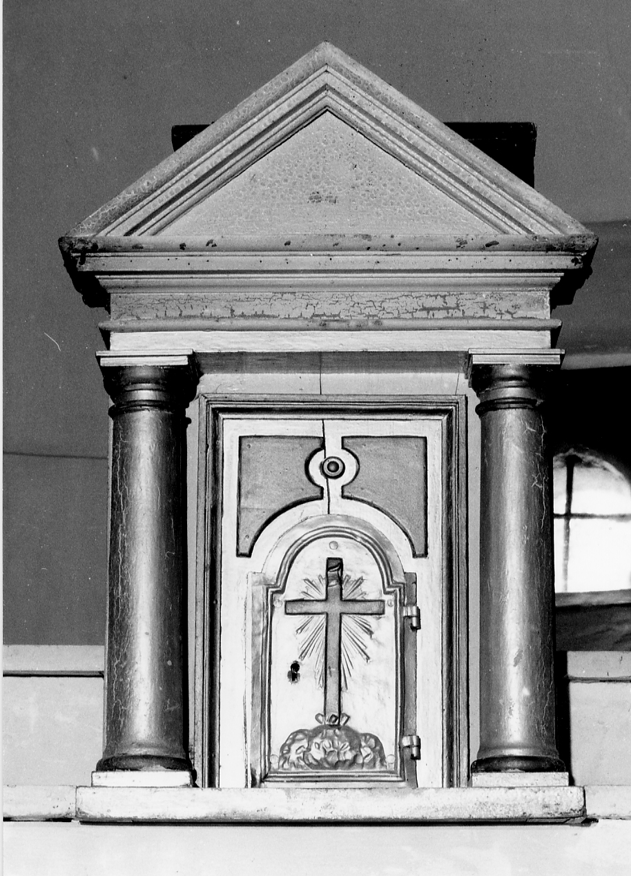 elementi decorativi architettonici, motivi decorativi architettonici (tabernacolo, opera isolata) - bottega Italia centrale (sec. XIX)
