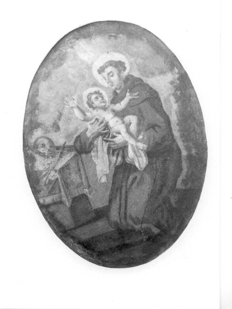 Sant'Antonio da Padova e il Bambin Gesù (dipinto, opera isolata) - ambito abruzzese (seconda metà sec. XVIII)