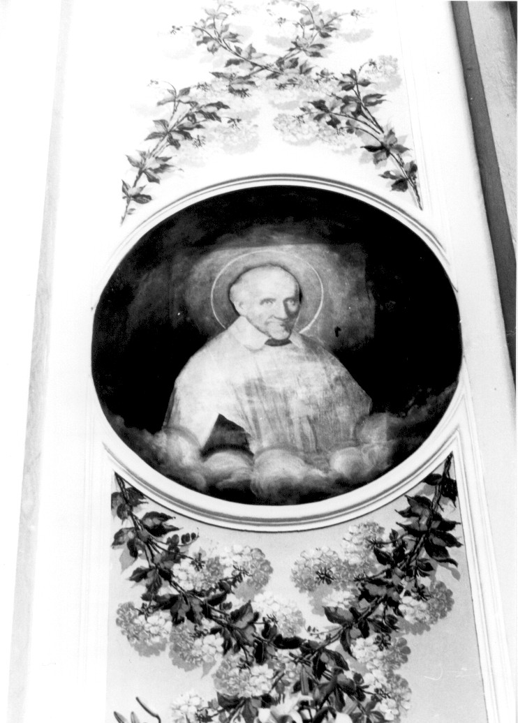 San Vincenzo de'Paoli (dipinto) di Del Ponte Enrico (sec. XX)