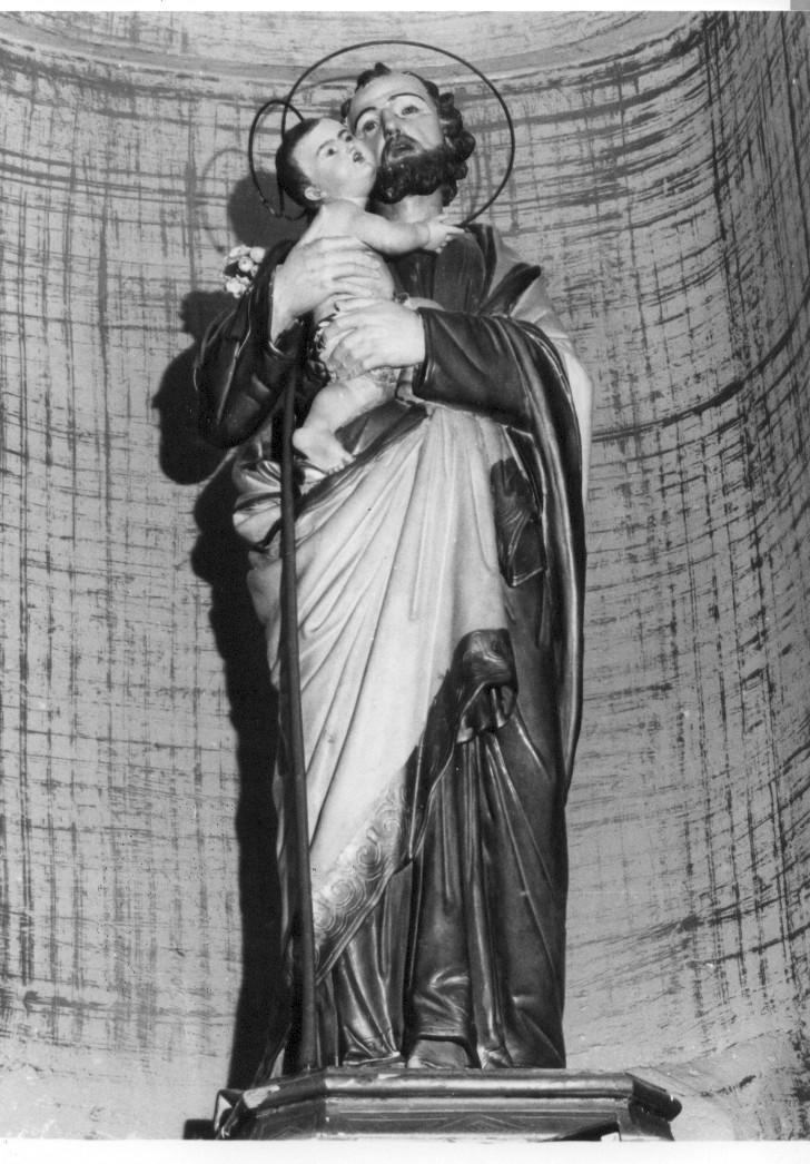 San Giuseppe e Gesù Bambino (statua, opera isolata) - bottega Italia centrale (sec. XIX)