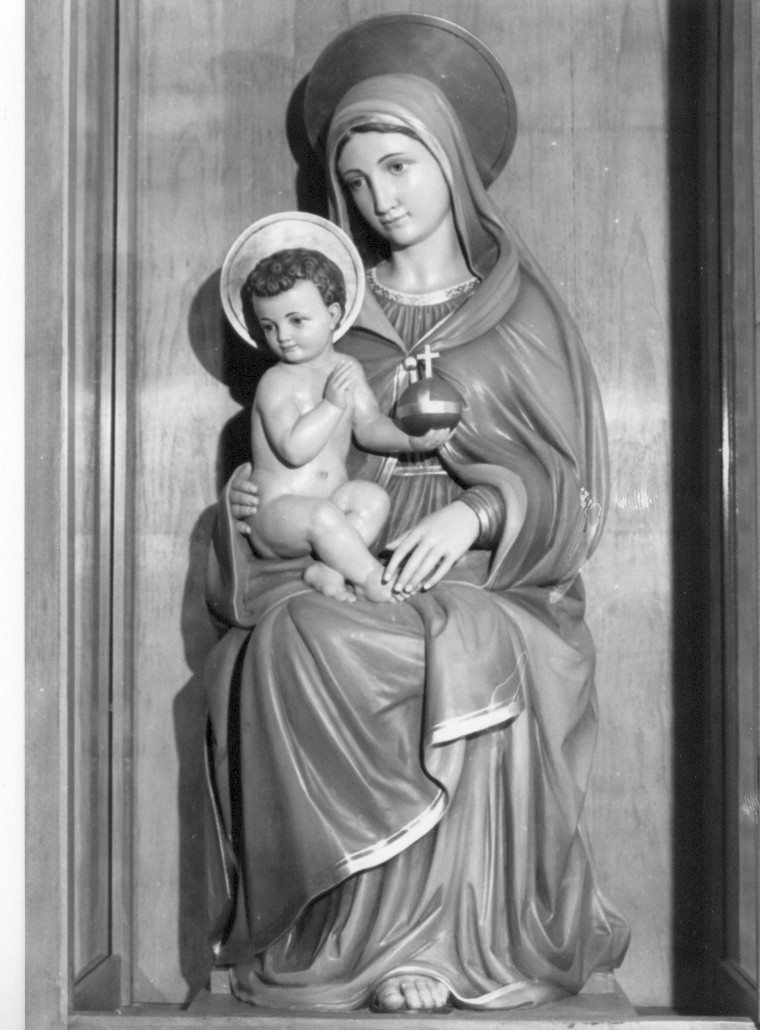 Madonna con Bambino (statua, opera isolata) - bottega Italia centrale (sec. XX)