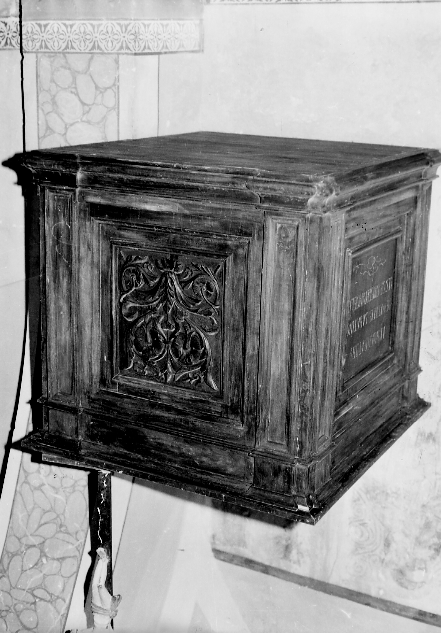 pulpito, opera isolata - ambito Italia centrale (fine/inizio secc. XIX/ XX)