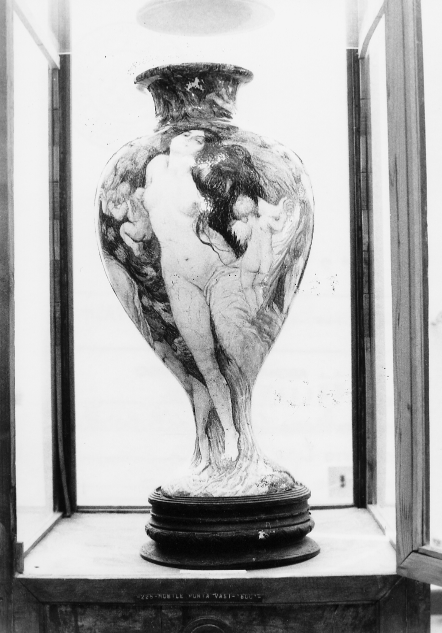 Allegoria dell'amore, allegoria dell'amore (vaso, opera isolata) di Cascella Basilio (sec. XX)