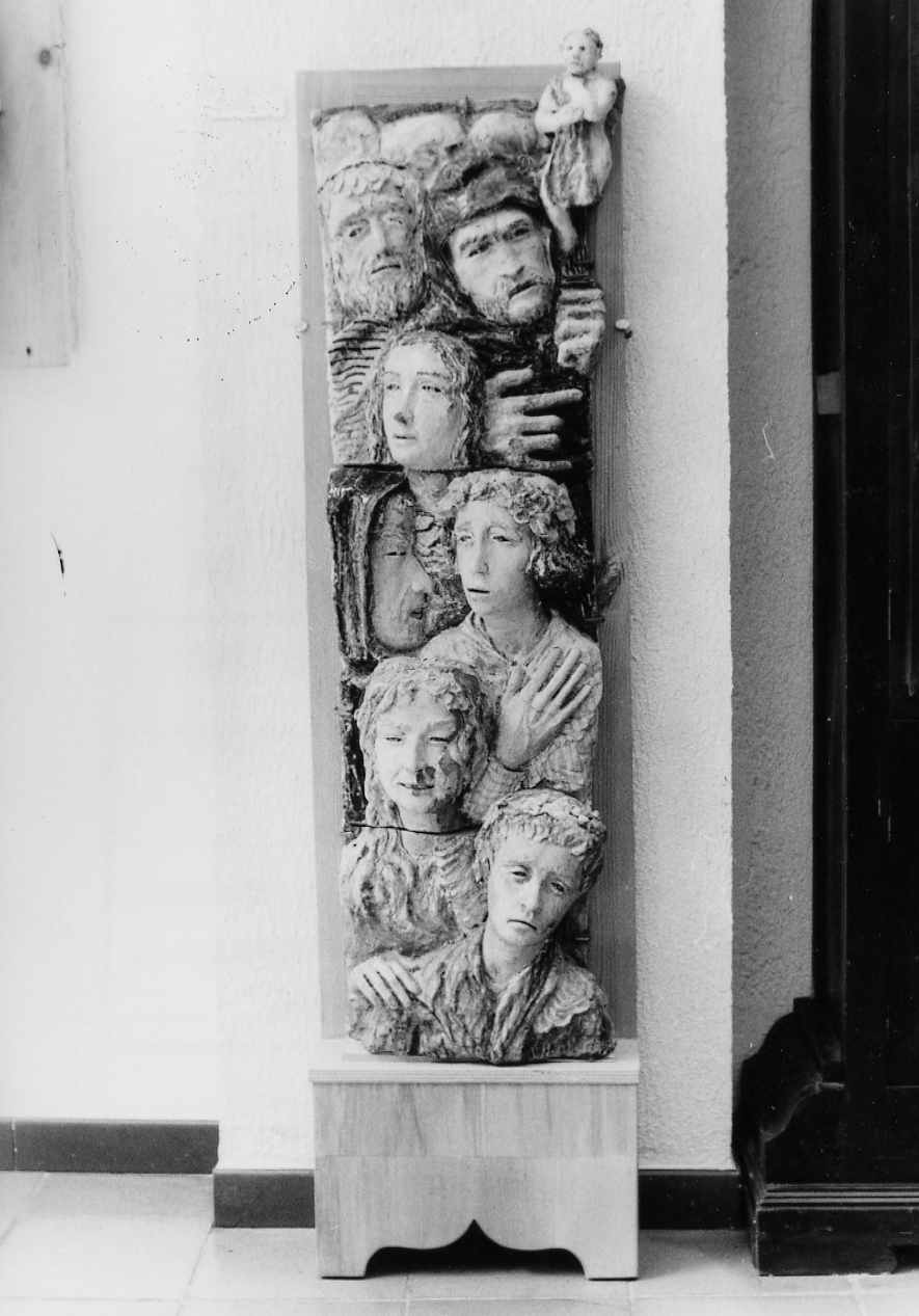 Processione, teste (scultura, opera isolata) di Cascella Andrea (sec. XX)