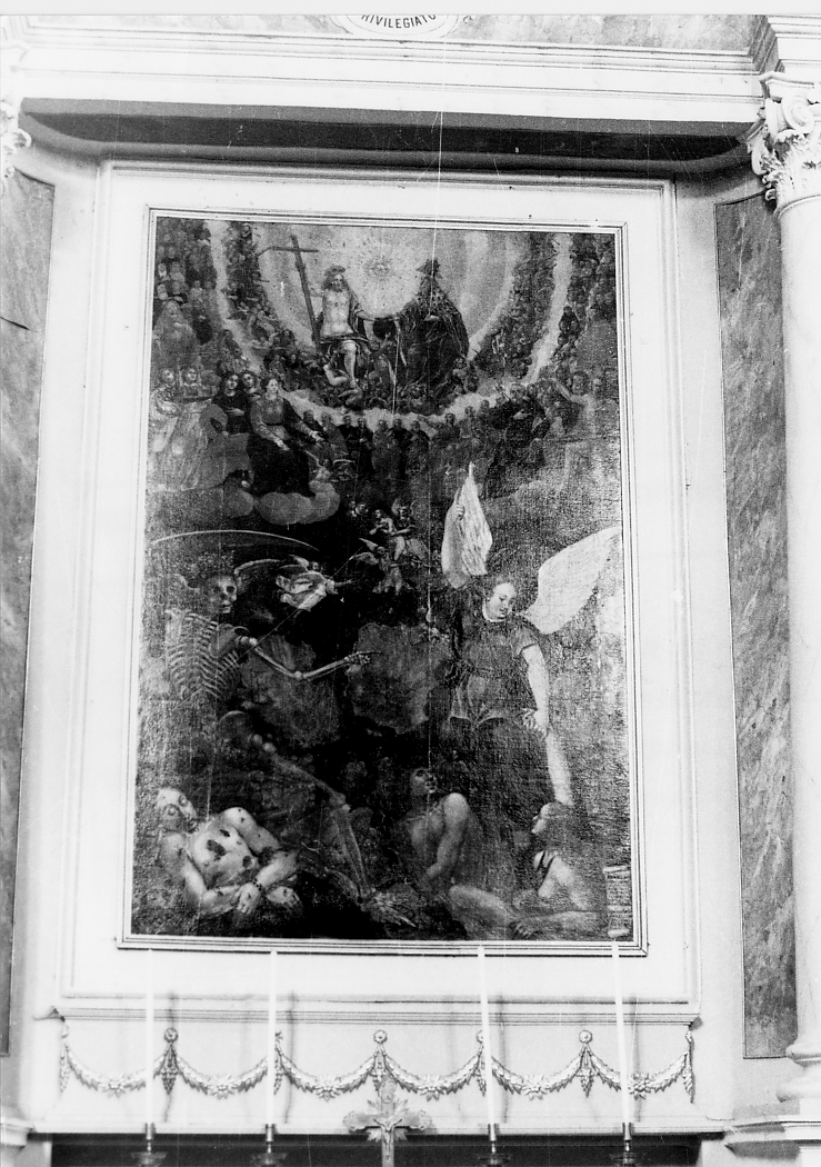 Paradiso, Pugatorio, Inferno (dipinto) di Sabelli Giovanni Battista (sec. XVII)