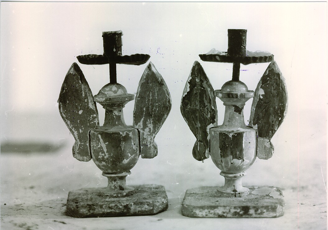 candeliere, serie - ambito abruzzese (fine/inizio secc. XVII/ XVIII)