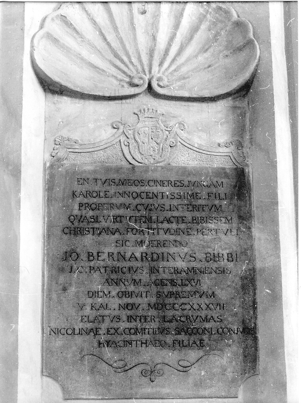 lapide, opera isolata - ambito teramano (sec. XIX)