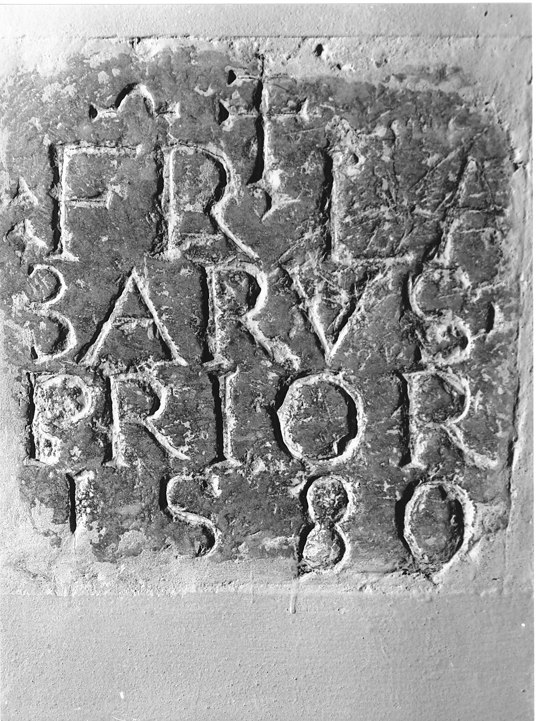 lapide, opera isolata - ambito abruzzese (sec. XVI)