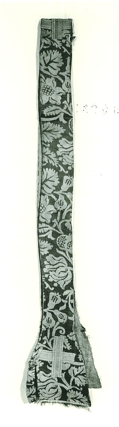 stola - manifattura italiana (seconda metà sec. XVII)