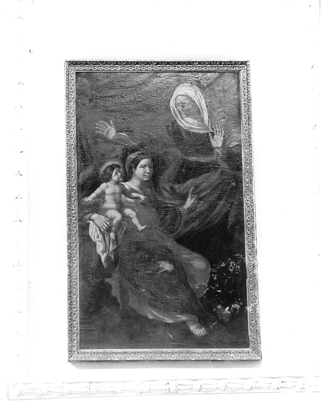 Madonna con Bambino e Sant'Anna (dipinto) - ambito Italia centrale (sec. XVII)