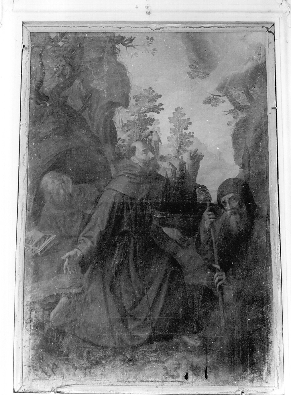 San Francesco d'Assisi riceve le stimmate (dipinto) - ambito Italia centrale (sec. XVII)