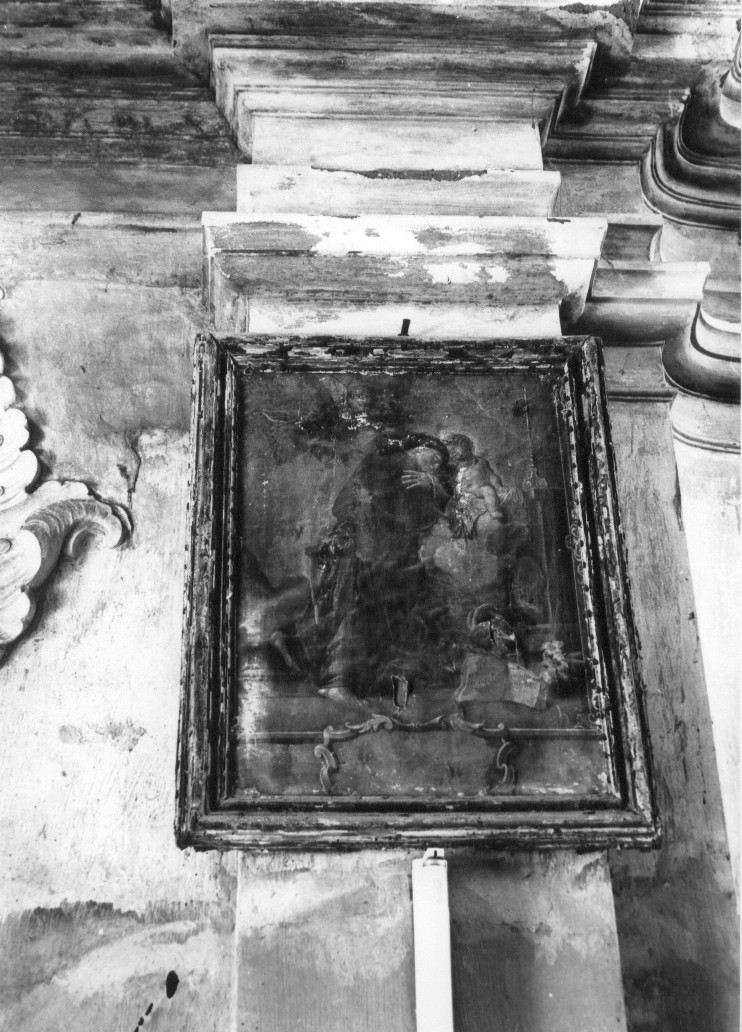 Sant'Antonio da Padova e Gesù Bambino (dipinto) - ambito Italia centrale (sec. XVII)