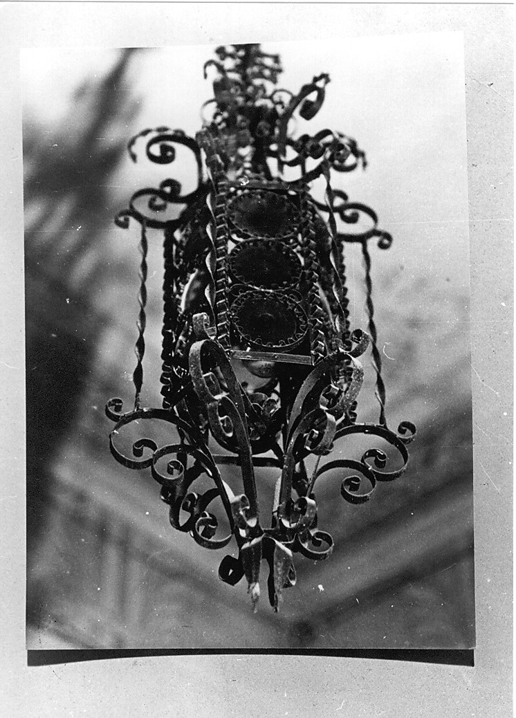 lampadario - ambito abruzzese (primo quarto sec. XX)