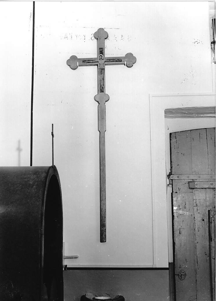 Cristo crocifisso (croce dipinta) - ambito abruzzese (prima metà sec. XIX)