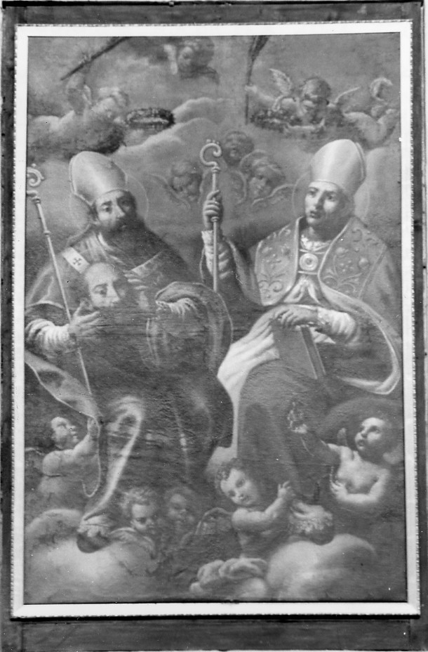 incoronazione dei Santi Panfilo e Pelino (pala d'altare) - ambito Italia centrale (sec. XVIII)