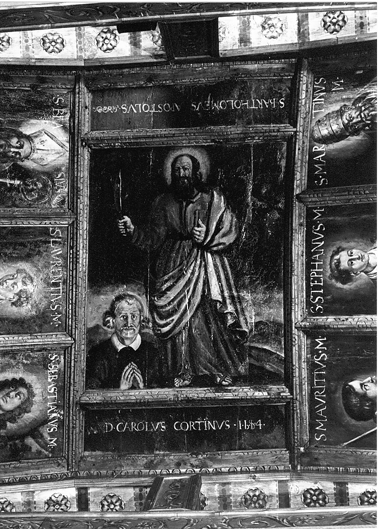 San Bartolomeo Apostolo e Committente (dipinto) - ambito toledano (sec. XVII)