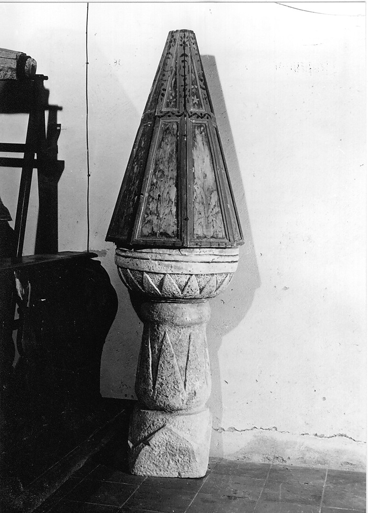 fonte battesimale - manifattura abruzzese (sec. XVII)