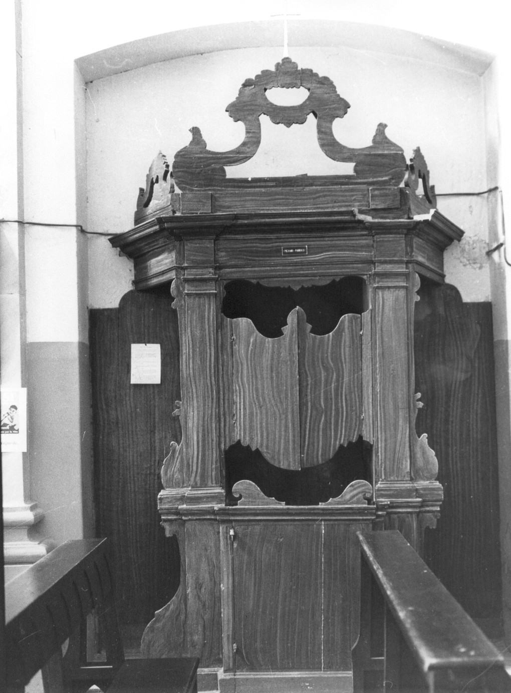confessionale, opera isolata - bottega abruzzese (prima metà sec. XIX)