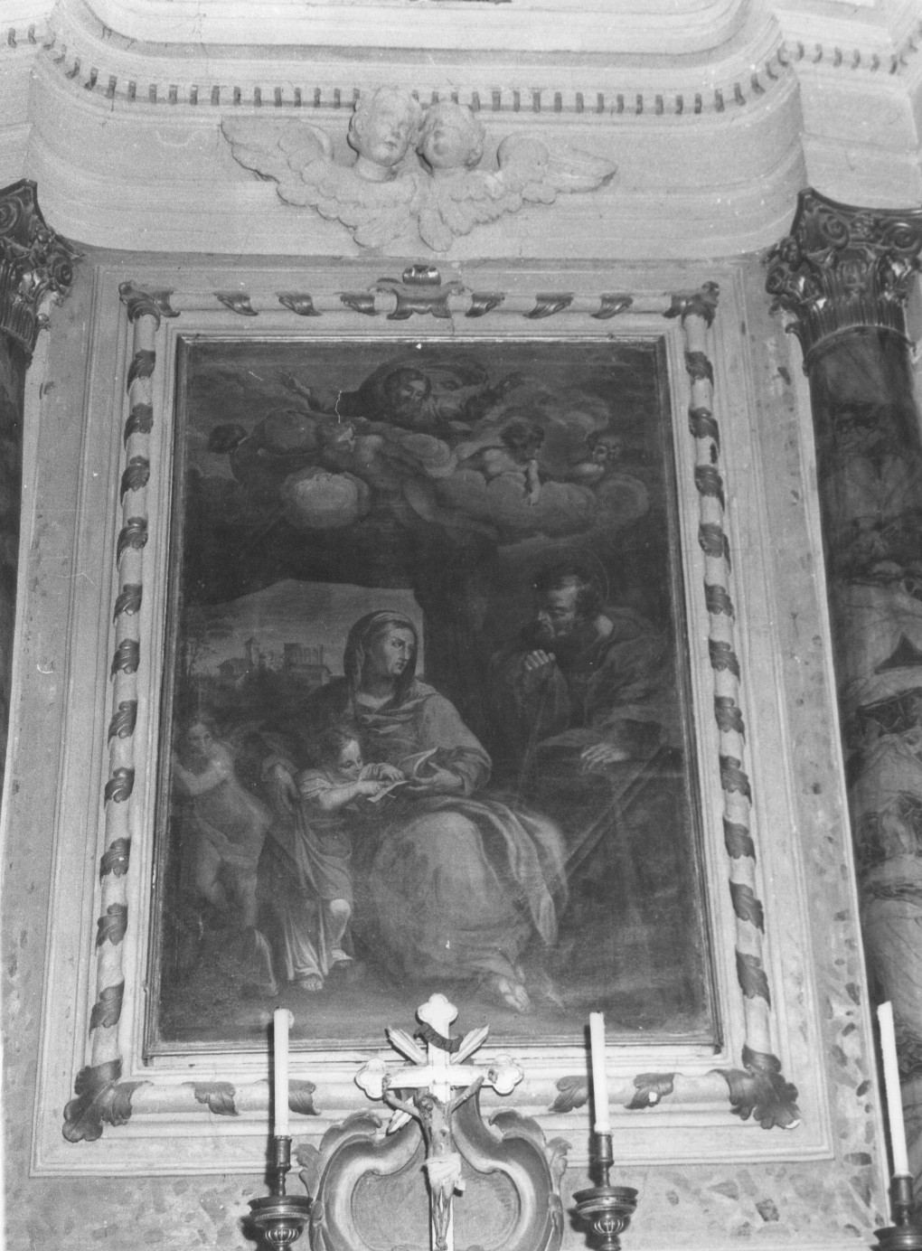 Sant'Anna insegna a leggere a Maria Vergine (dipinto, opera isolata) - ambito abruzzese (sec. XVIII)