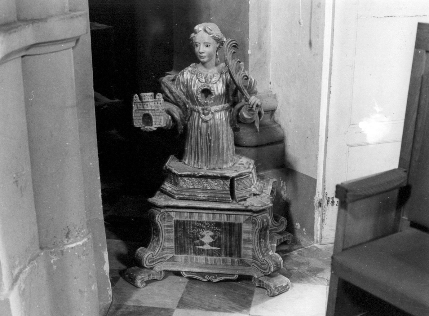 Santa Mansueta (reliquiario - a busto) - bottega abruzzese (sec. XVIII)