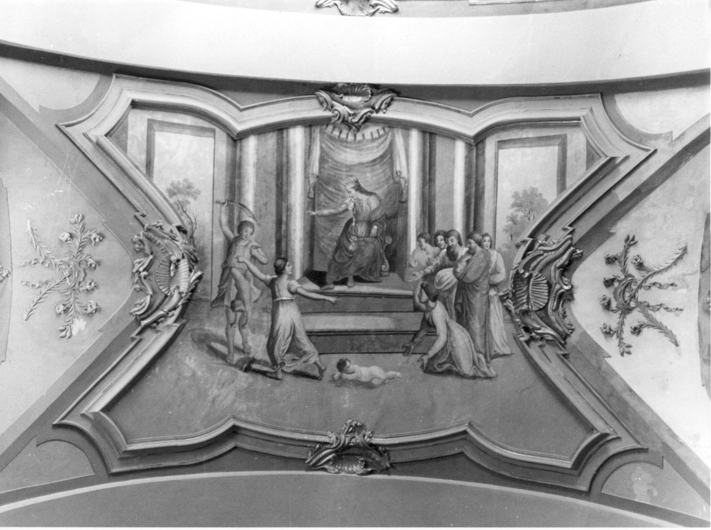 Giudizio di Salomone (dipinto, elemento d'insieme) - ambito abruzzese (seconda metà sec. XVIII)