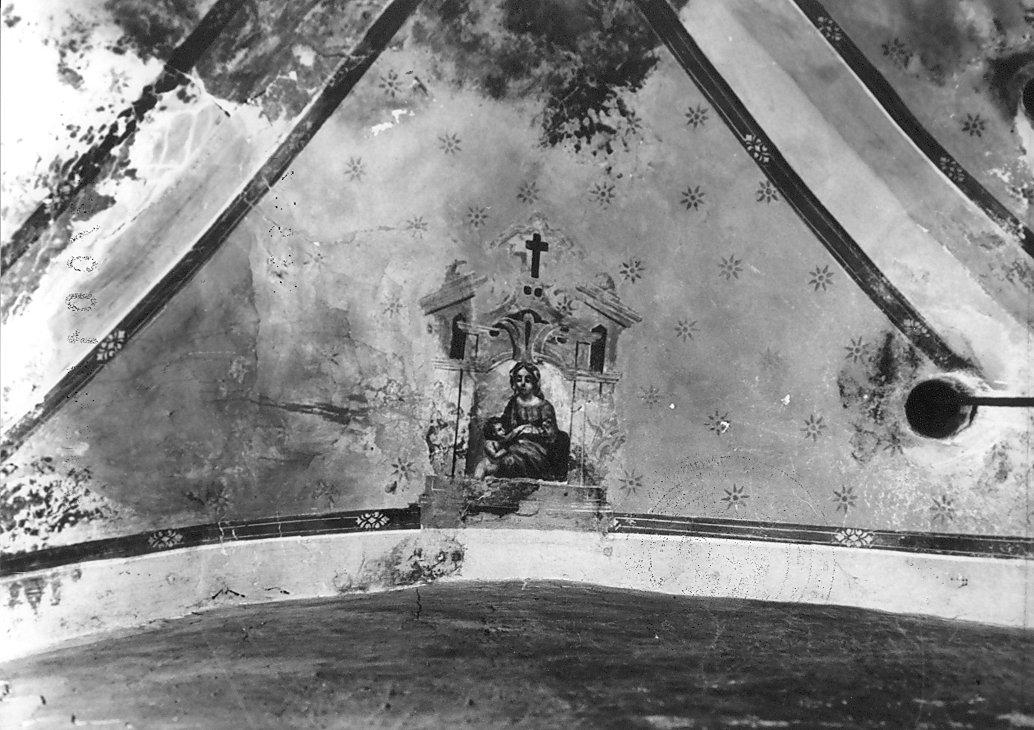 Madonna con Bambino (dipinto, elemento d'insieme) - ambito abruzzese (sec. XVII)