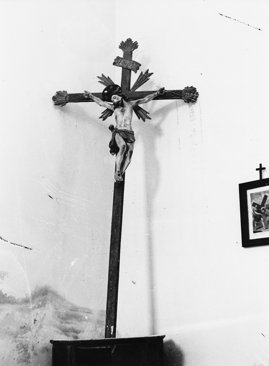 crocifisso, opera isolata - bottega abruzzese (sec. XVIII)