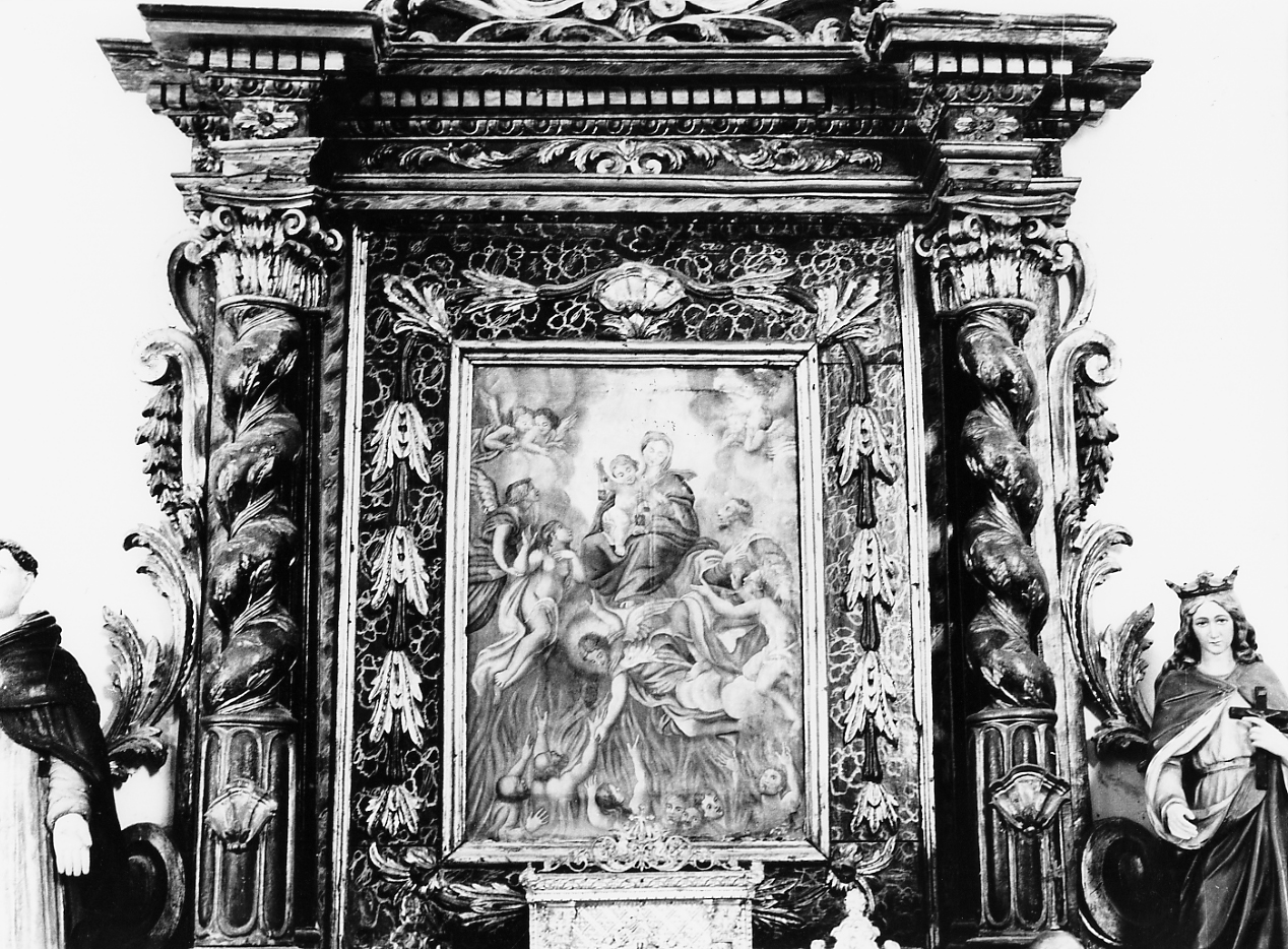 Madonna del Rosario e Anime Purganti (dipinto, opera isolata) - ambito abruzzese (sec. XVIII)