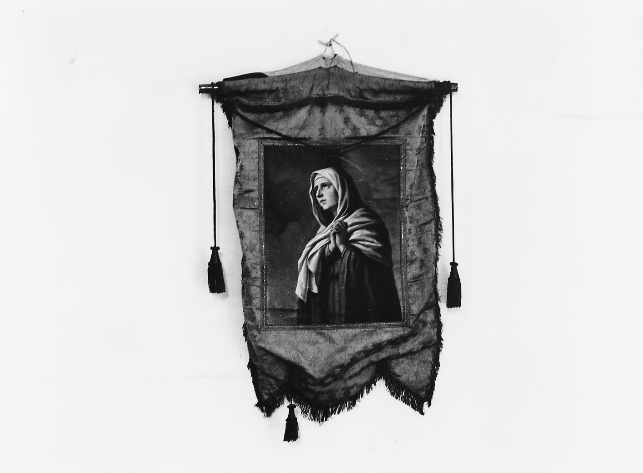 Madonna Addolorata (stendardo processionale, opera isolata) - manifattura abruzzese (sec. XIX)