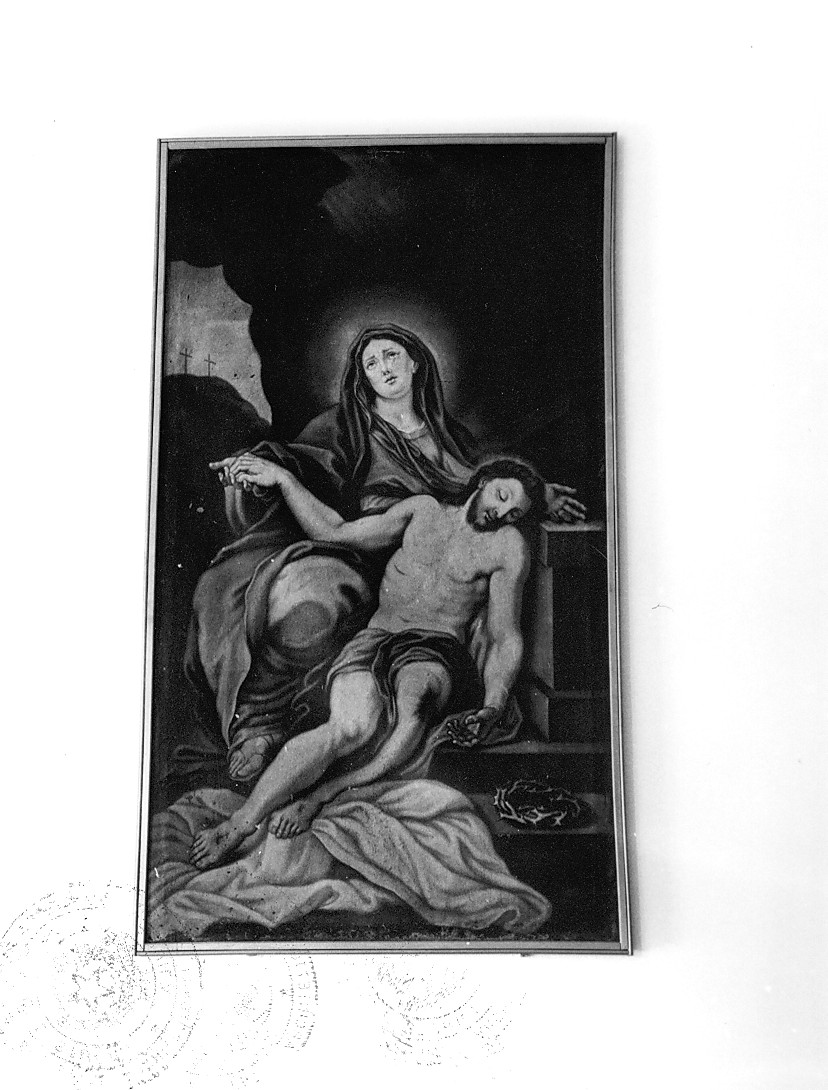 La Pietà, Pietà (dipinto, opera isolata) di Salaudoris Franciscus, Mezucelli Nicola (sec. XVIII)