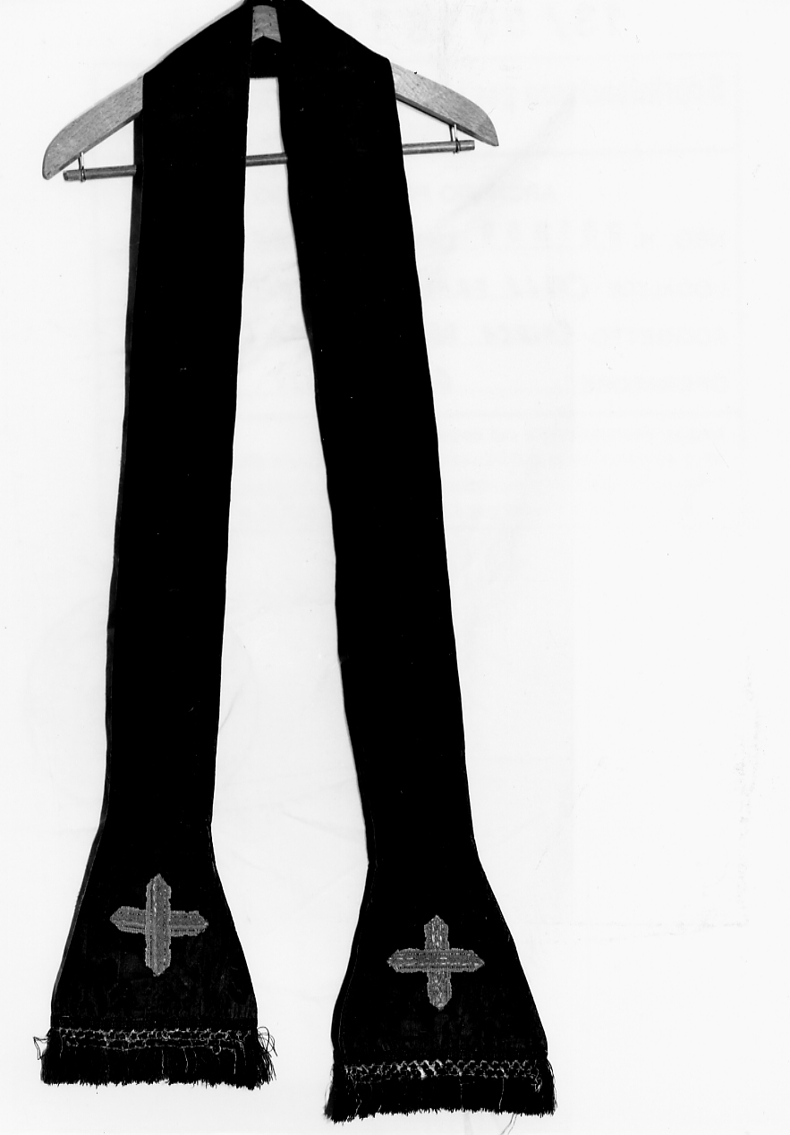 stola, elemento d'insieme - manifattura Italia centrale (seconda metà sec. XIX)