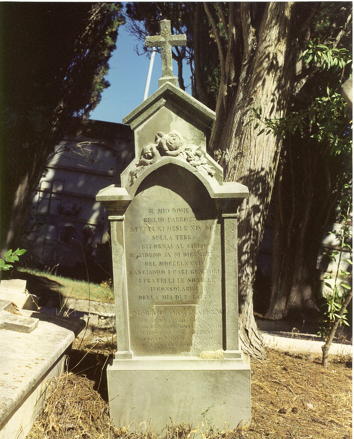 stele funeraria - a edicola - ambito abruzzese (sec. XIX)