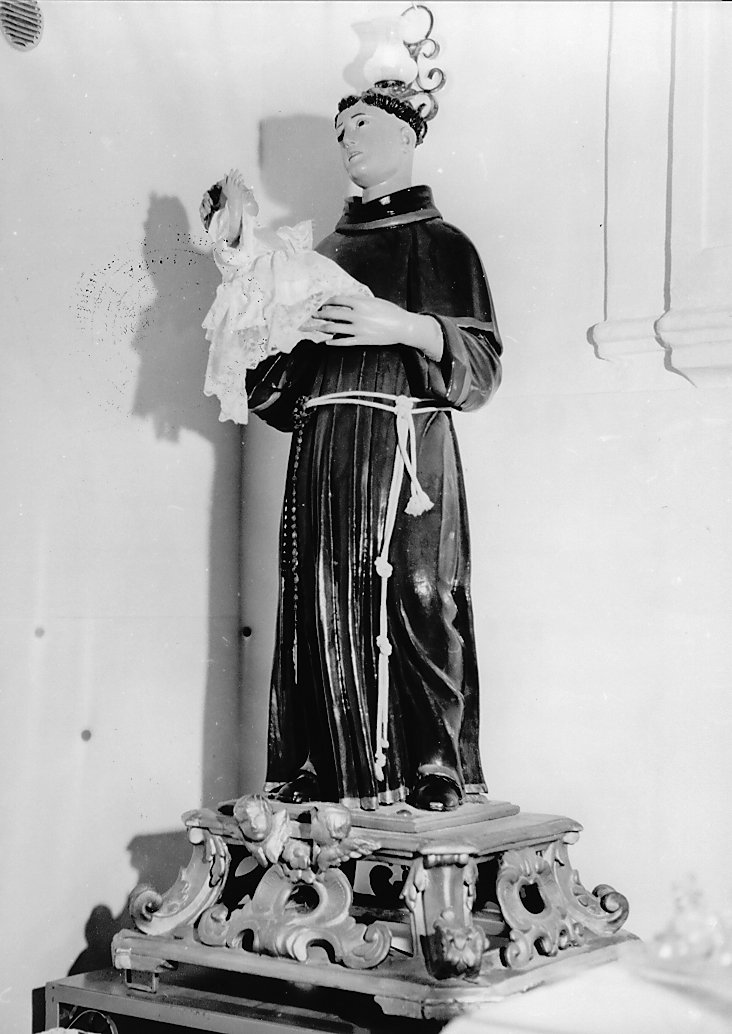 Sant'Antonio (statua, opera isolata) - bottega abruzzese (fine/inizio secc. XVIII/ XIX)