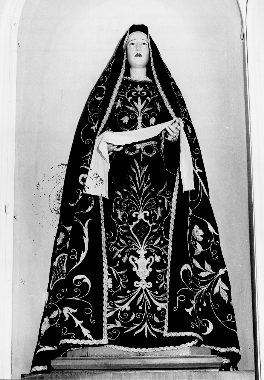 Madonna Addolorata (statua, opera isolata) - ambito Italia centrale (sec. XIX)