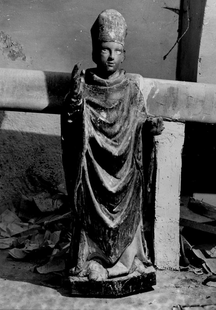 San Martino (statua, opera isolata) - ambito Italia centrale (fine/inizio secc. XV/ XVI)