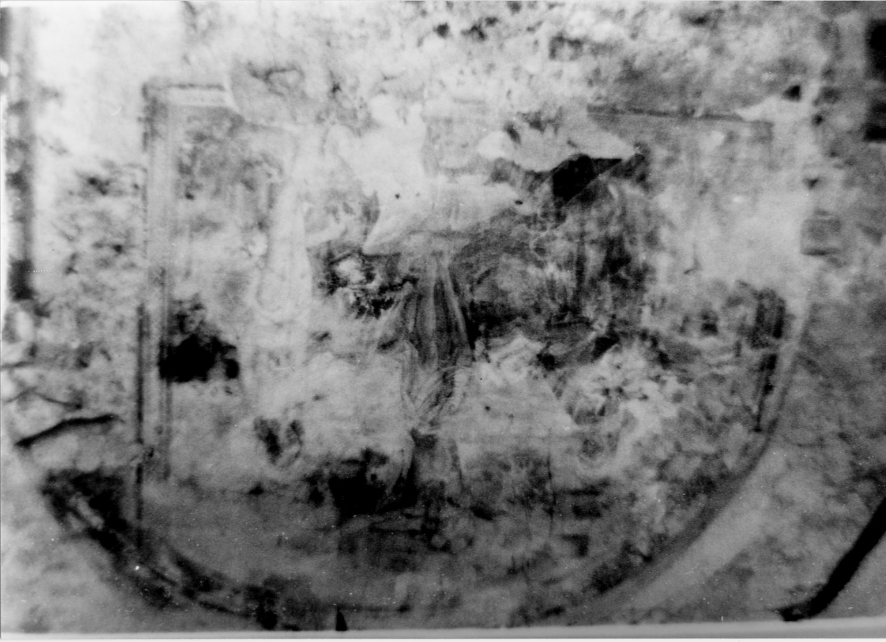 La crocifissione e San Sebastiano, Cristo Cristo crocifisso con la Madonna e San Sebastiano (dipinto, opera isolata) - ambito viterbese (ultimo quarto sec. XV)