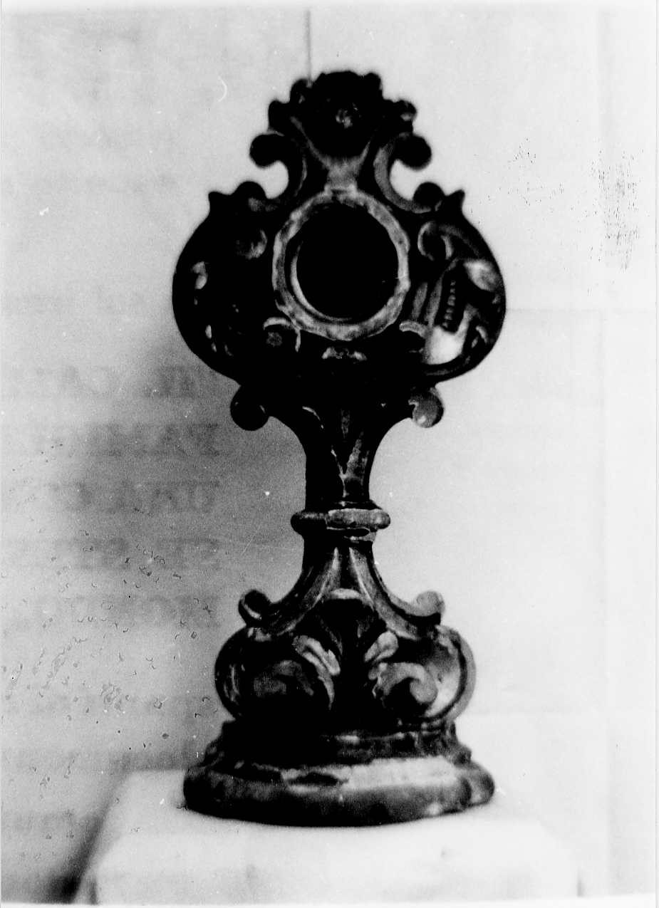 ostensorio, opera isolata - ambito Italia centrale (sec. XVIII)