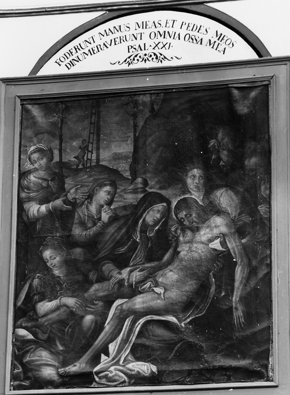 compianto sul Cristo morto (dipinto, opera isolata) - ambito abruzzese (metà sec. XVI)