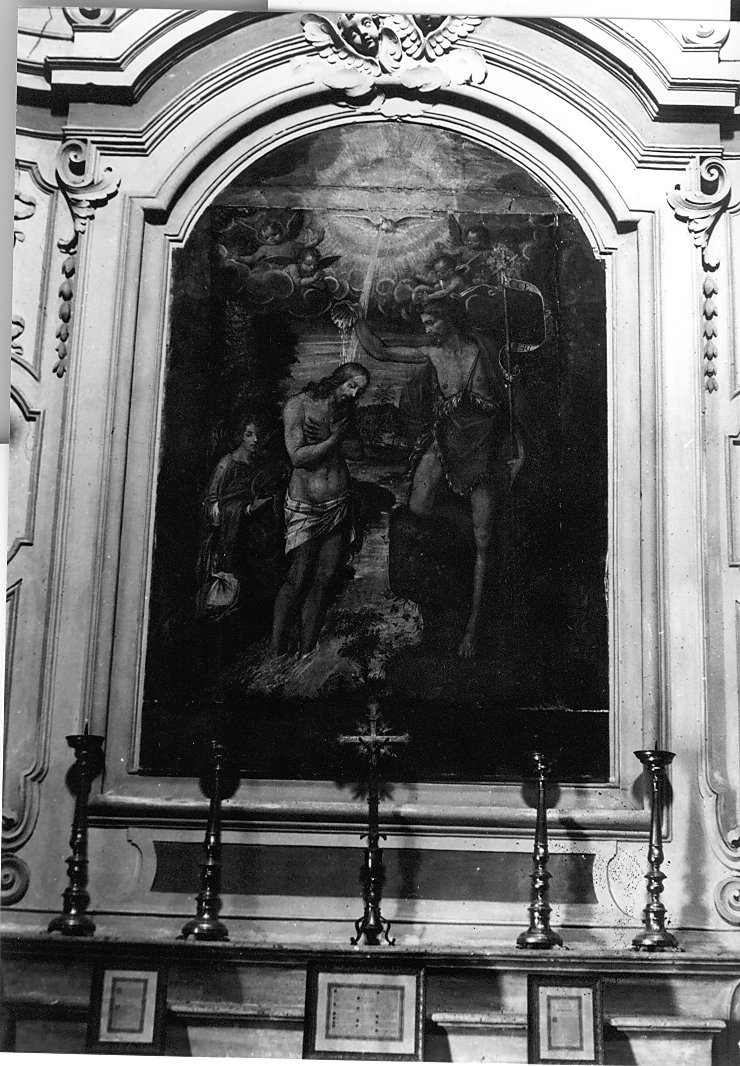 battesimo di Cristo (dipinto, opera isolata) - ambito abruzzese (prima metà sec. XVII)
