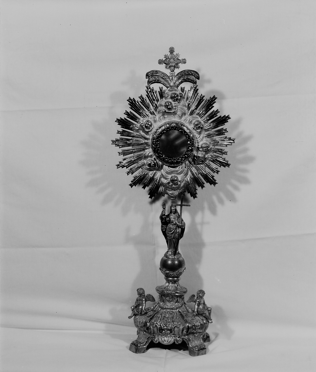 ostensorio - a raggiera, opera isolata - produzione napoletana (sec. XIX)