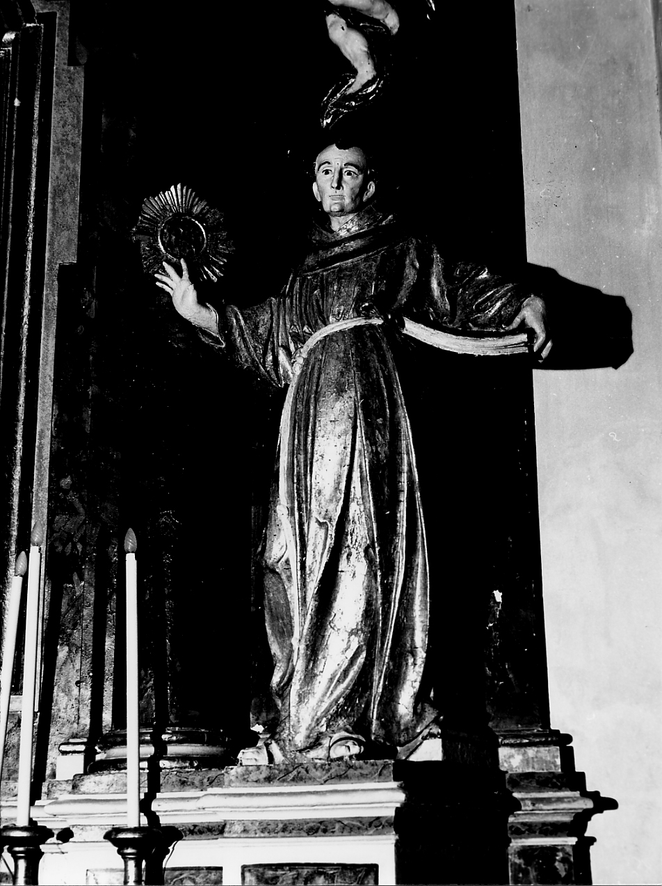 San Bernardino da Siena (statua, opera isolata) - ambito Italia centrale (sec. XVIII)