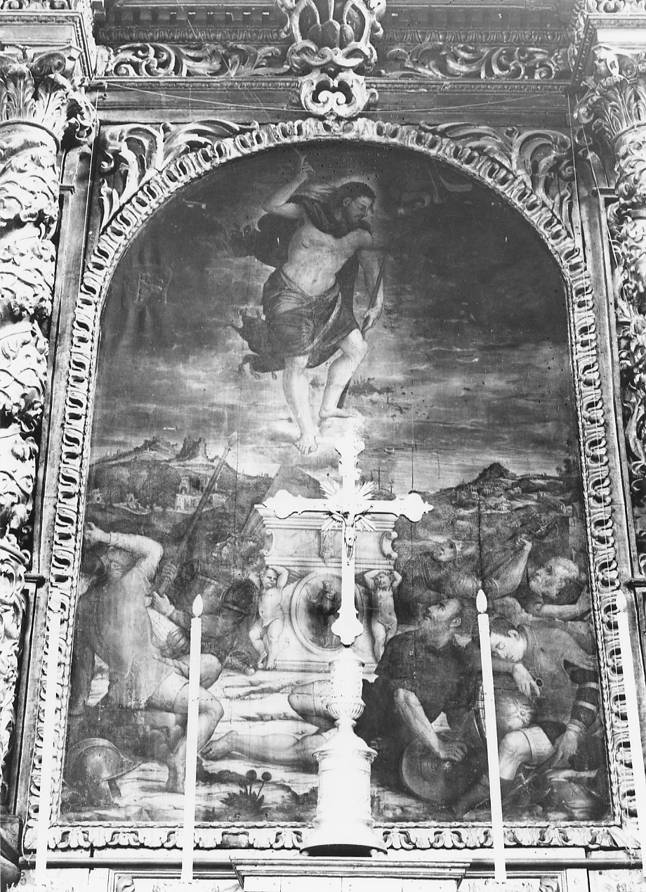 resurrezione di Cristo (dipinto, opera isolata) - ambito Italia centrale (sec. XVII)