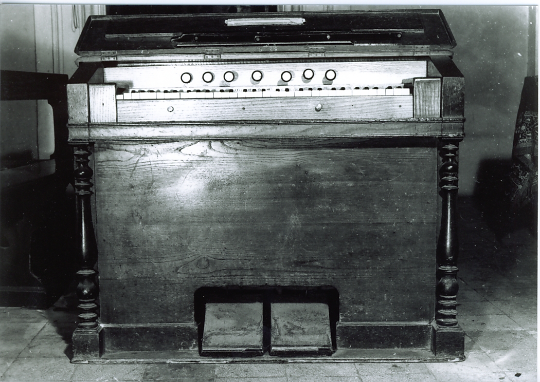 motivi decorativi architettonici (mostra di armonium, opera isolata) - ambito Italia centrale (seconda metà sec. XIX)