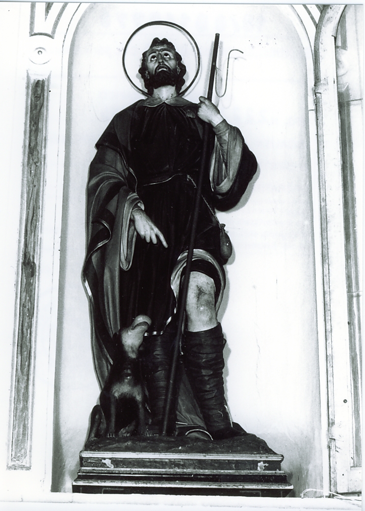 San Rocco (statua, opera isolata) - ambito Italia centrale (sec. XVIII)