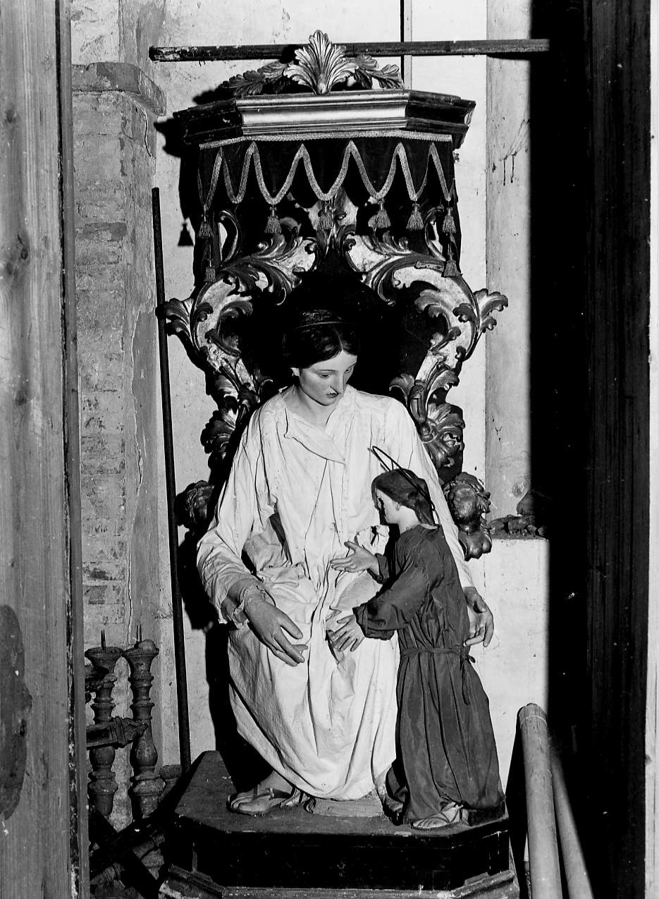 Sant'Anna e la Vergine bambina (gruppo scultoreo) - ambito Italia centrale (sec. XIX)