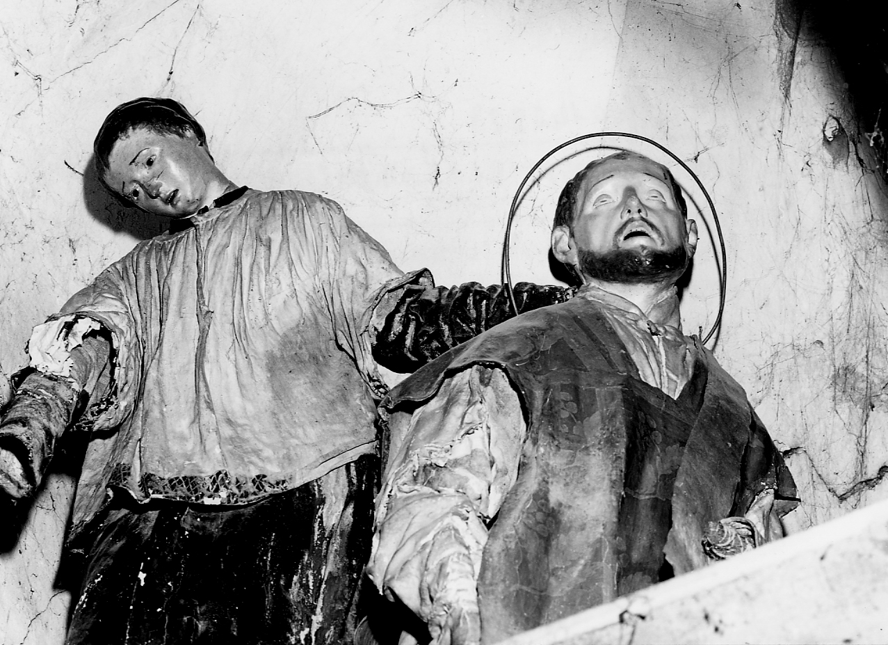 chierico e Sant'Andrea (gruppo scultoreo) - ambito Italia centrale (sec. XIX)