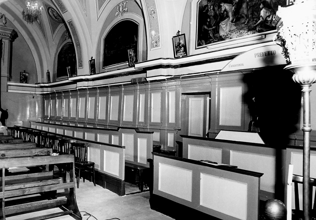 stalli del coro, opera isolata - ambito abruzzese (sec. XIX)